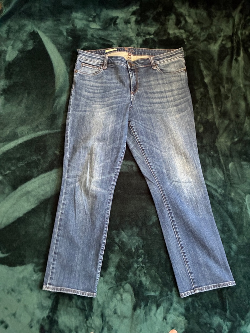 Kut from the Kloth Women's Faded Blue Straight-Leg Jeans